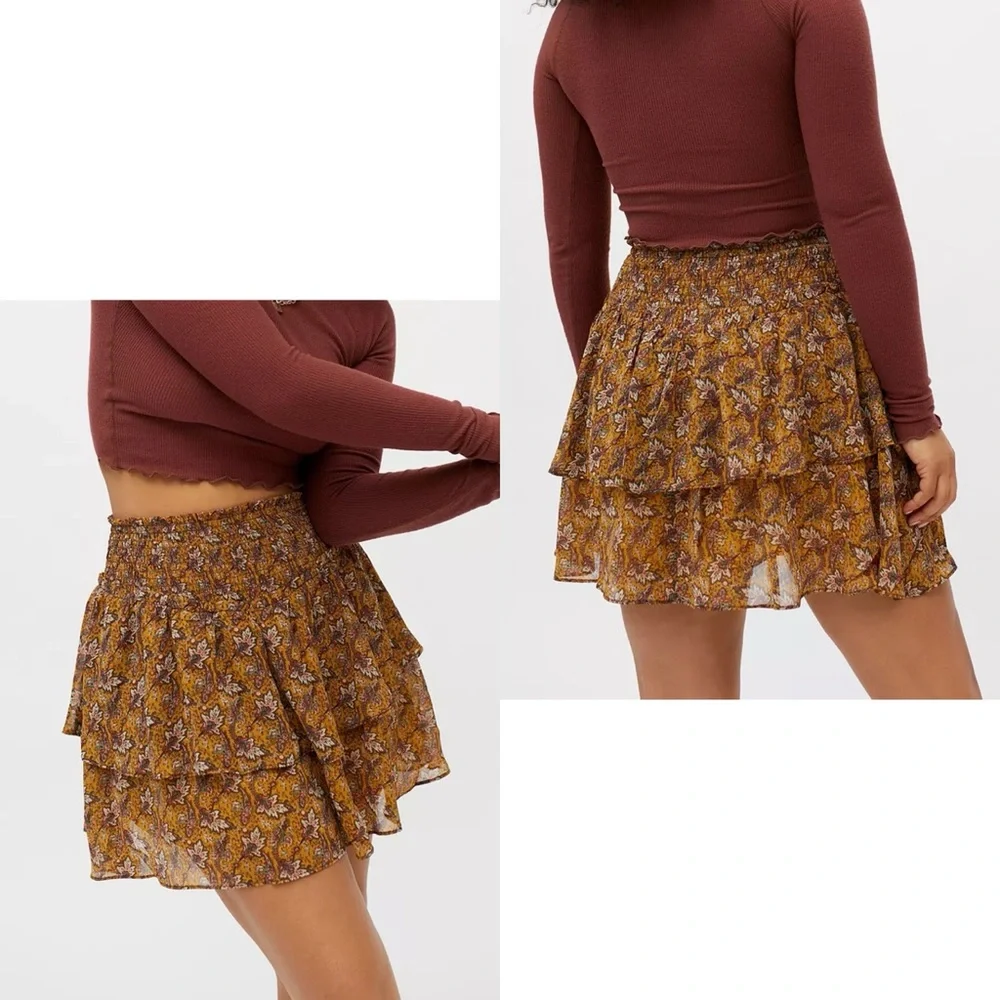 MINKPINK-Tarsus Tiered Mini Skirt-Women’s Size: Medium-NEW!! - Picture 1 of 8
